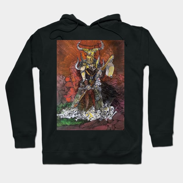 Horns Of Destruction Hoodie by Al1cee